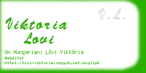 viktoria lovi business card